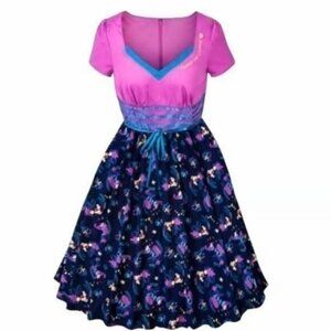Disney Alice in Wonderland Rockabilly Retro Dress Purple and Teal 1X NWT